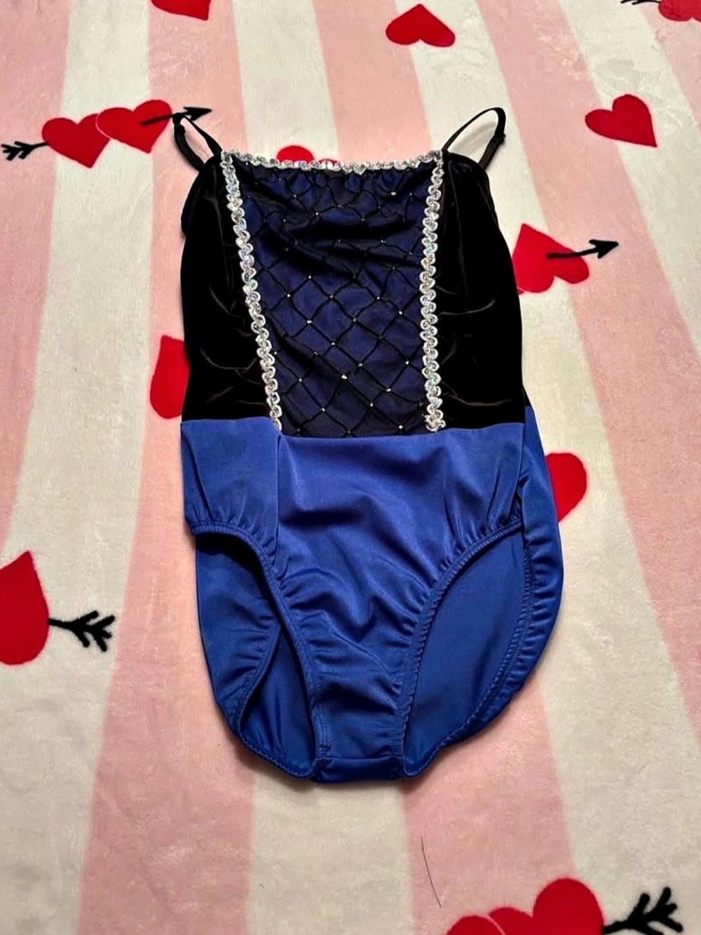 Blue & Black Mini Dress Like New